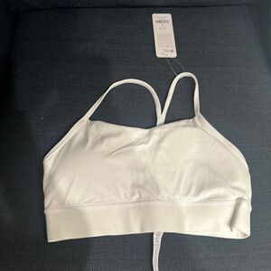 Crz yoga bra medium white nwt